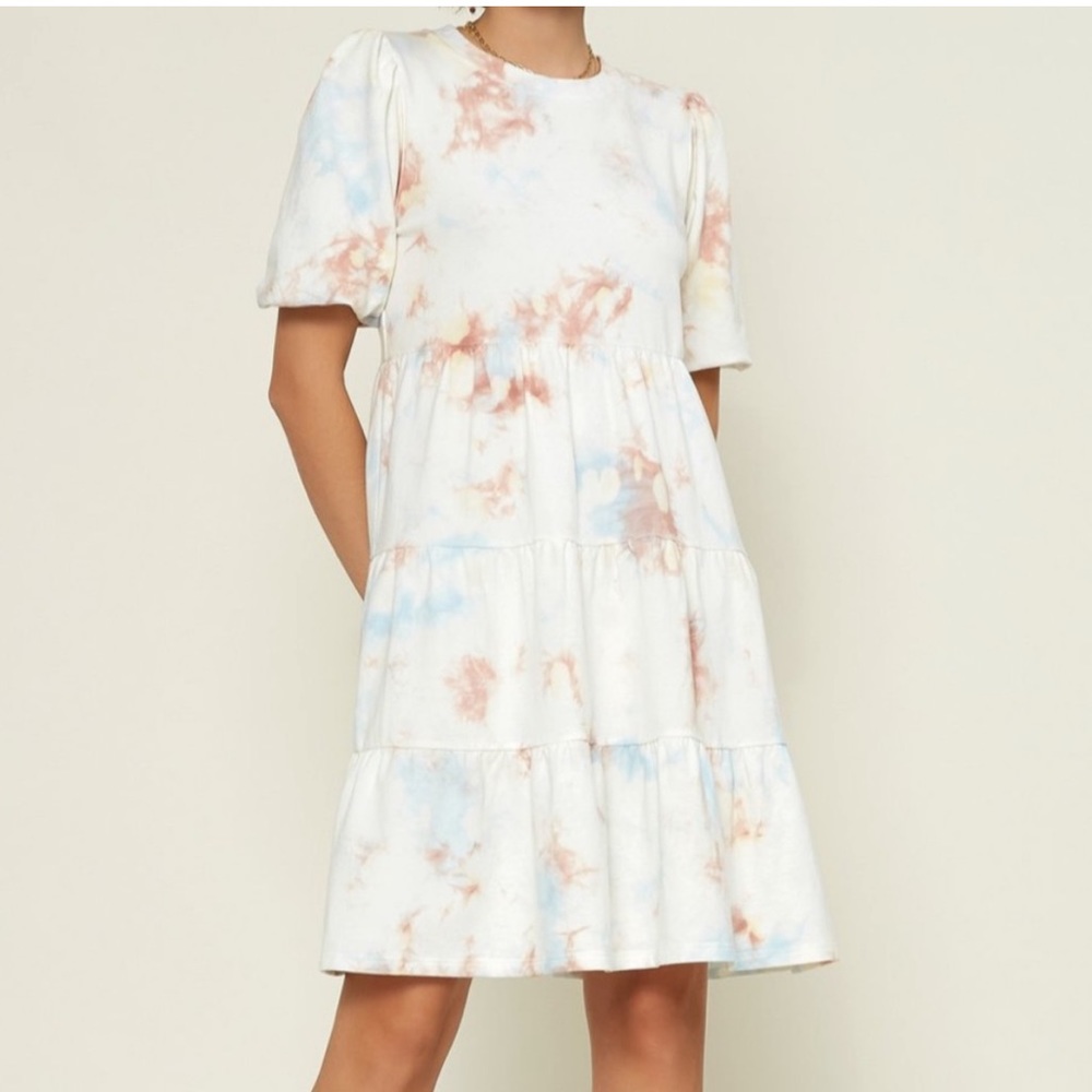 Current Air tie dye tiered dress